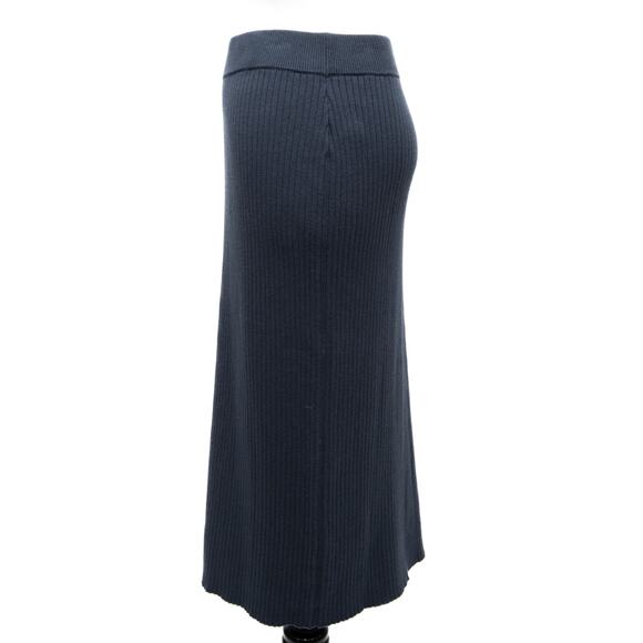 Revolve One Grey Day Silk Blend Sweater Skirt In Blue Size Medium - Picture 2 of 8